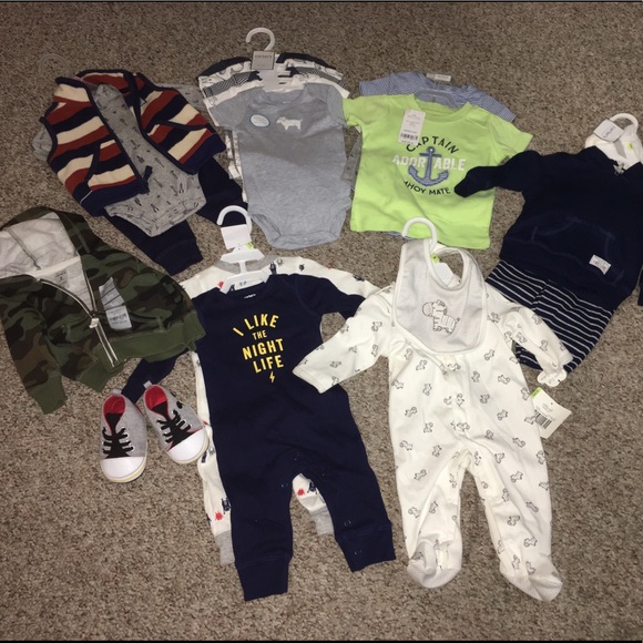 Baby boy starter kit - 18 brand new pieces w/ tags